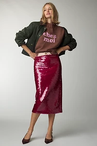 The Pippa Mock-Neck Sweater by Maeve: Extended Shoulder Edition