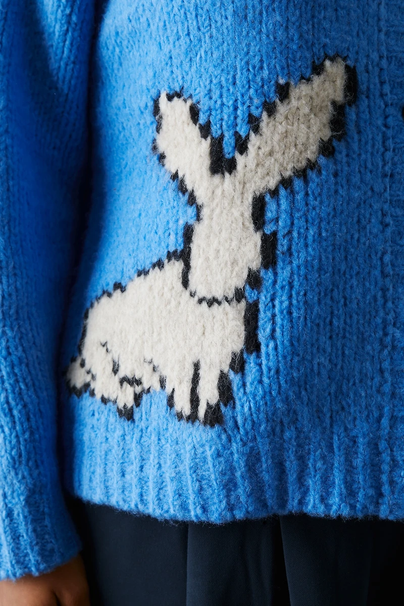 Maeve Bunny Slope Cardigan Sweater