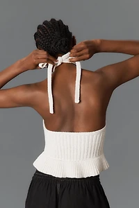 By Anthropologie Crochet Starfish Knit Tank Top