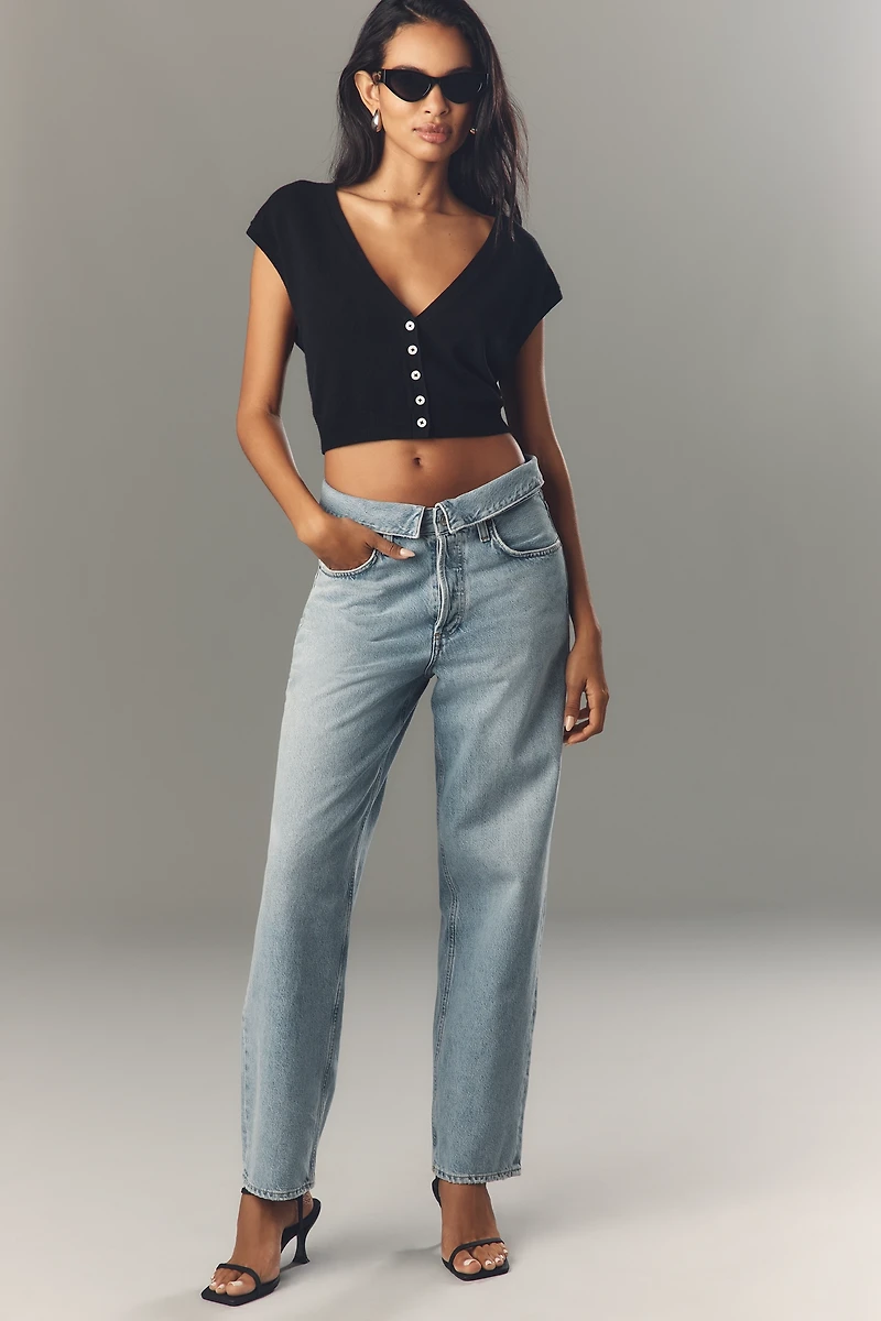 Pilcro V-Neck Crop Muscle Knit Vest