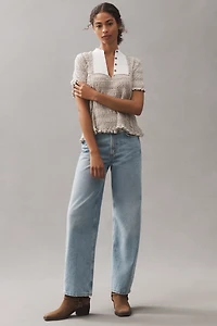 By Anthropologie Pointelle Sweater Tee