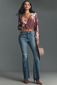 Pilcro Linen Blend Relaxed V-Neck Cardigan Sweater