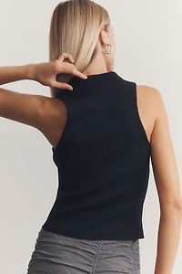 By Anthropologie Cowl-Neck Knit Tank Top
