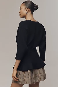 Maeve Ribbed Belted Sweater