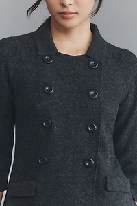 Maeve Double-Breasted Merino Wool Long Cardigan Sweater
