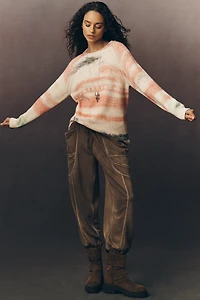 Pilcro Crew-Neck Oversized Sweater