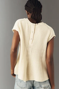 Pilcro Cotton Knit Swing Top