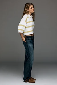 Maeve Crop Polo Shirt