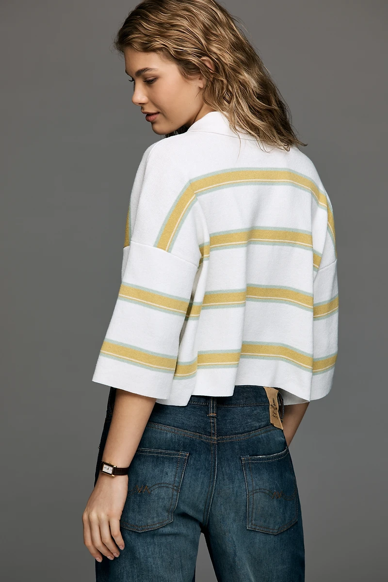 Maeve Crop Polo Shirt