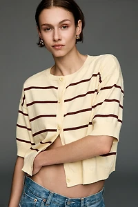 By Anthropologie Crew-Neck Cardigan Sweater