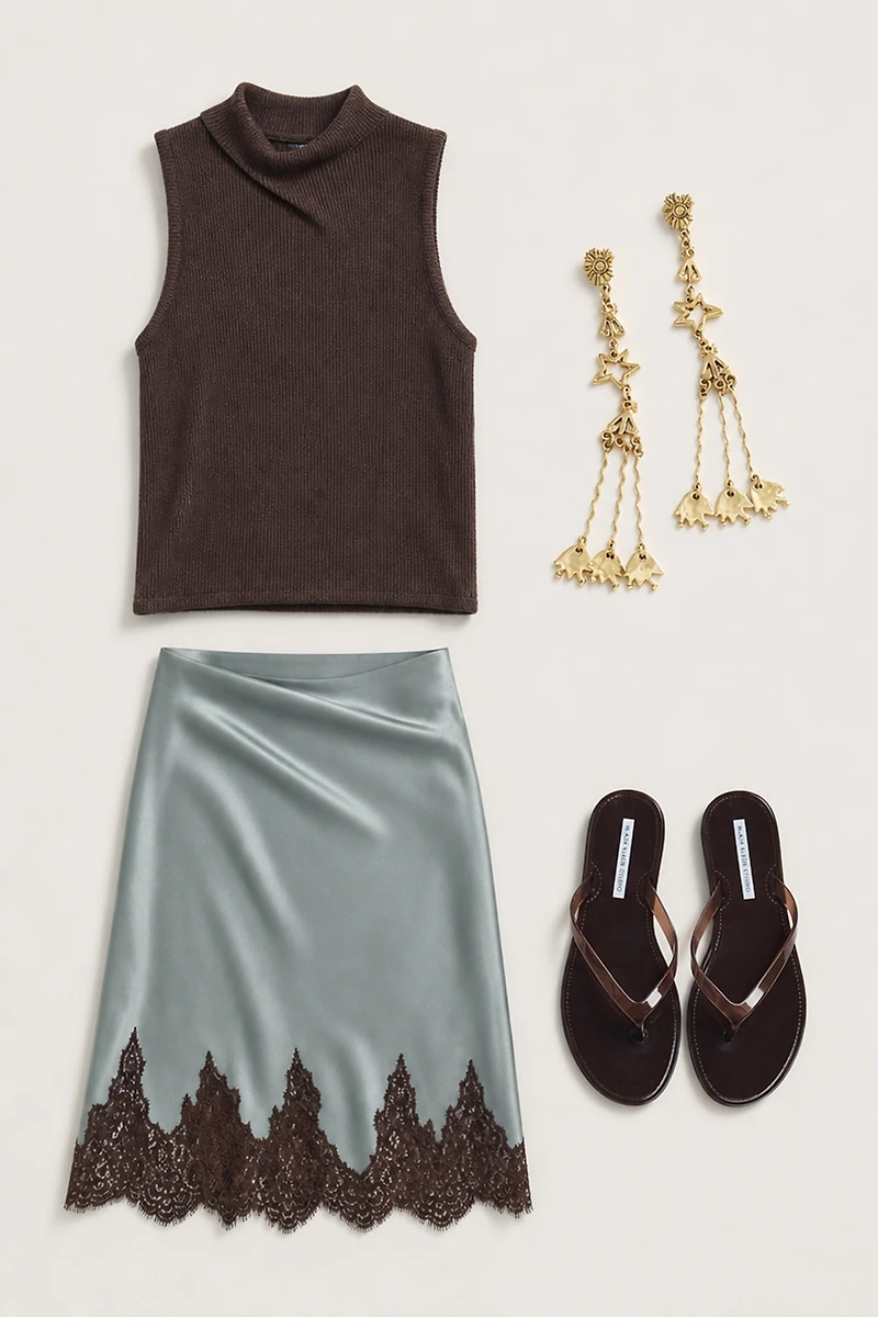 Pilcro 100% Cotton Roll Neck Sweater Tank