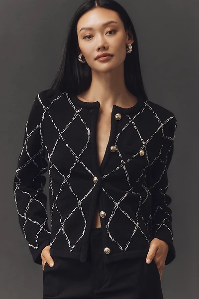 Endless Rose 3D Embroidered Cardigan Sweater