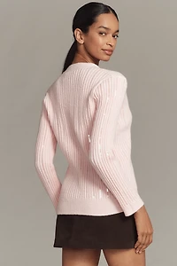 Endless Rose V-Neck Sequin Cardigan Sweater