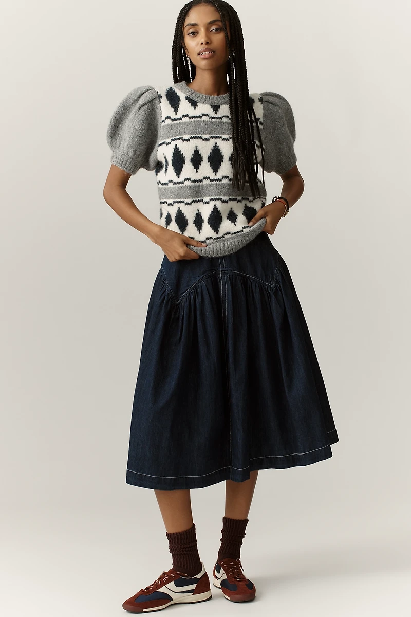 Endless Rose Puff-Sleeve Sweater