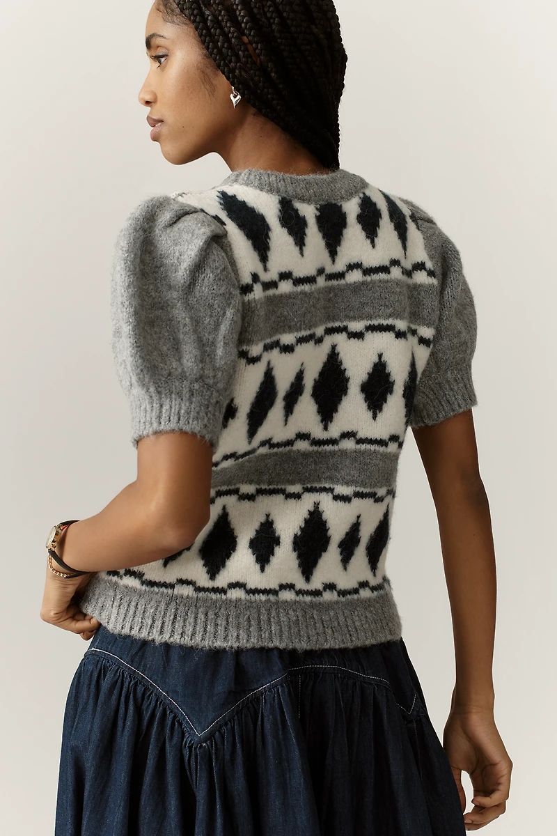 Endless Rose Puff-Sleeve Sweater