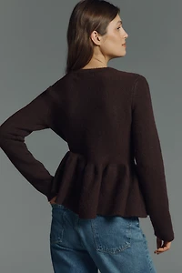 Endless Rose Bow Peplum Sweater