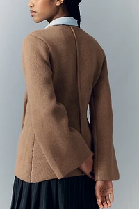 Endless Rose Cinched-Waist Button-Front Cardigan