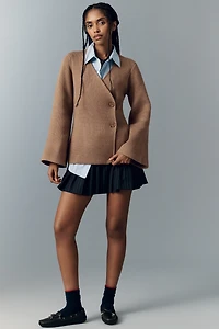 Endless Rose Cinched-Waist Button-Front Cardigan