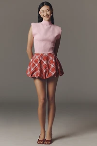 Endless Rose Mock-Neck Knit Muscle Tee