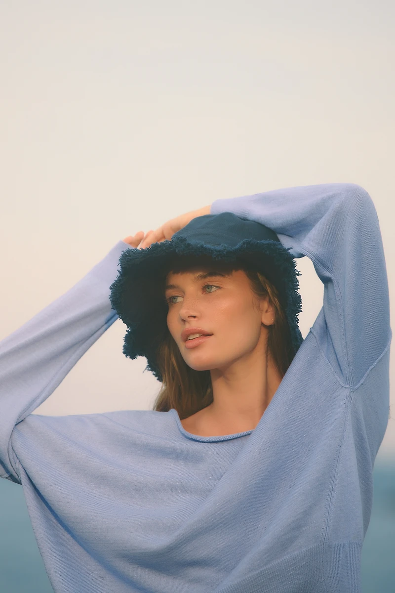 By Anthropologie Haley Cotton Linen Sweater