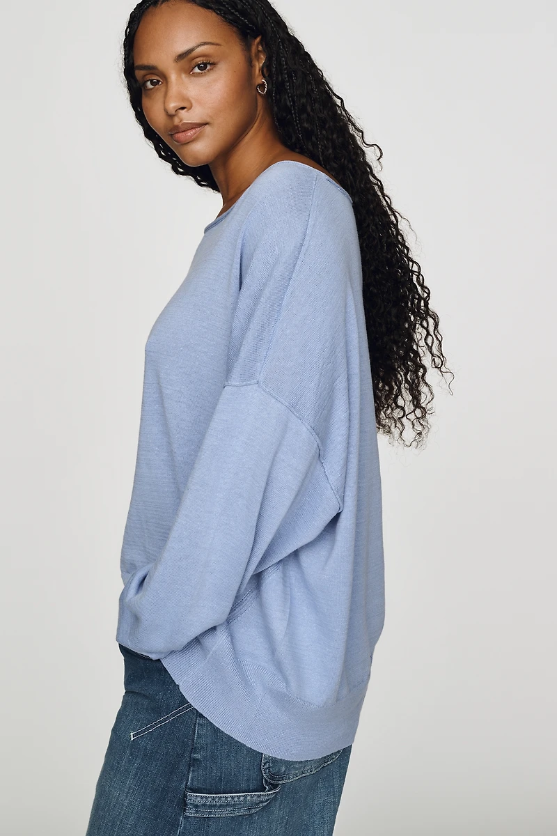 By Anthropologie Haley Cotton Linen Sweater