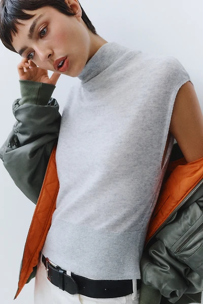 By Anthropologie Cowl Mock-Neck Sweater