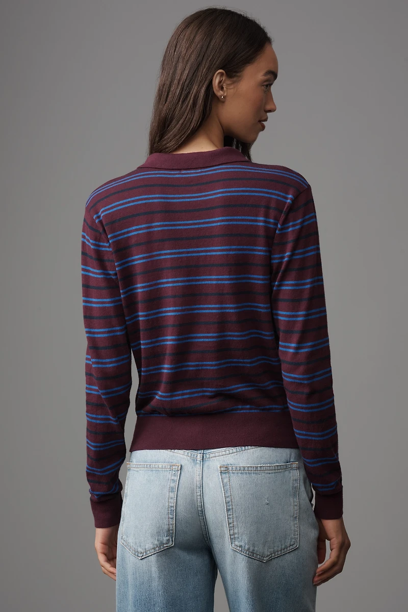 Pistola Greta Long-Sleeve Polo Sweater
