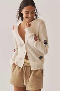 Happy Sheep Rebecchina Wool Cashmere Cardigan Sweater