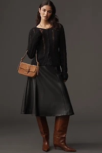 By Anthropologie Crop Textured Cardigan Sweater