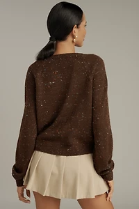 Maeve Scallop Placket Cardigan Sweater