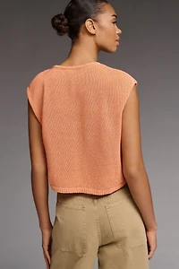 By Anthropologie Asymmetric Hardware Sweater Tank