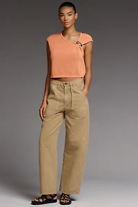 By Anthropologie Asymmetric Hardware Sweater Tank