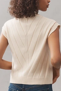 Central Park West Myra Mock-Neck Sweater Vest