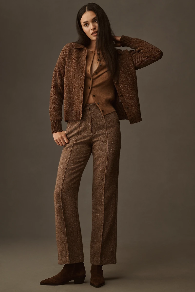 Central Park West Chenille Cardigan Sweater