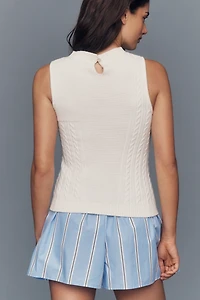 Central Park West Serena Mixed-Stitch Sweater