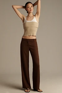 Central Park West Goldie Foldover Layered Sweater Tank