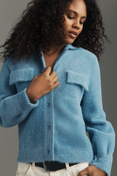Susana Monaco Fuzzy Cardigan Sweater