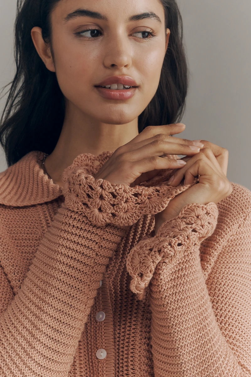 En Saison Brielle Collared Cardigan