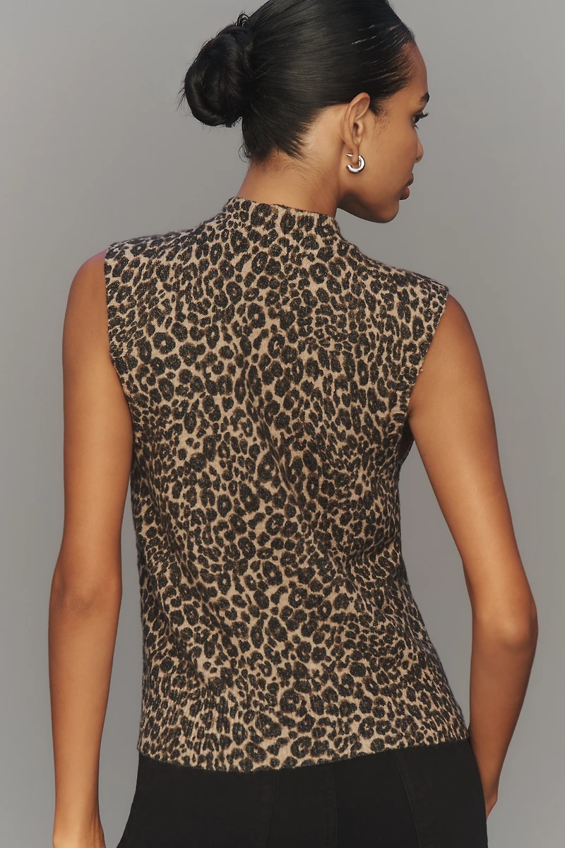Sanctuary Mock-Neck Fuzzy Sweater Tank