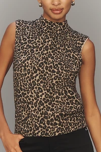 Sanctuary Mock-Neck Fuzzy Sweater Tank