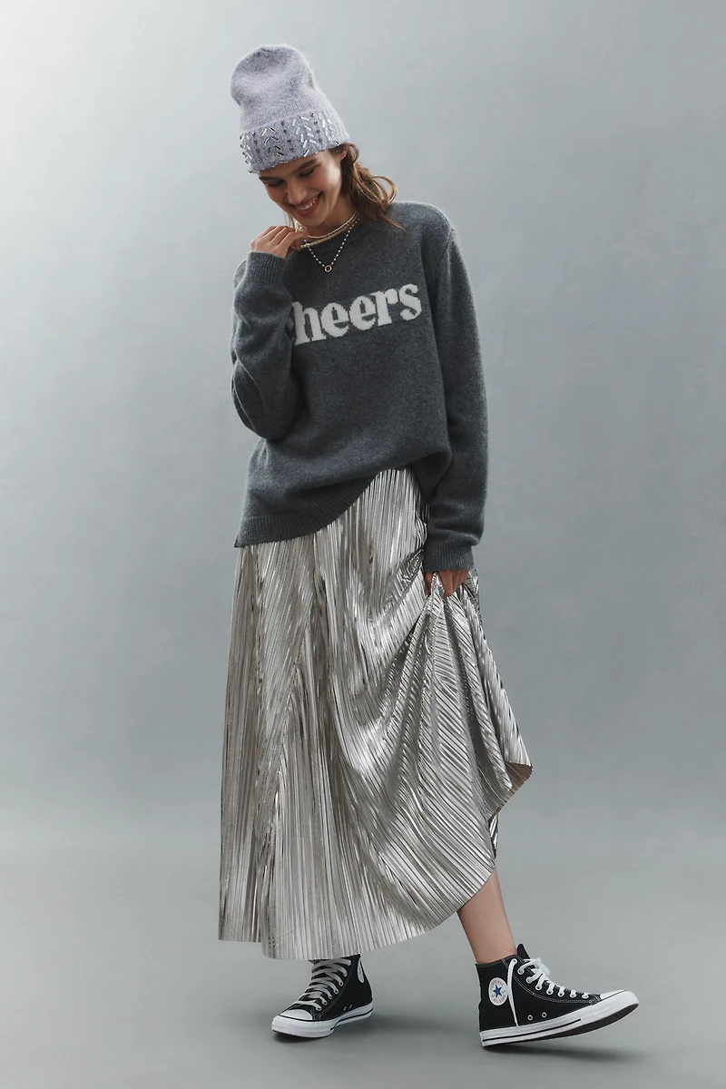 Sanctuary Wool Cashmere Crew-Neck Sweater