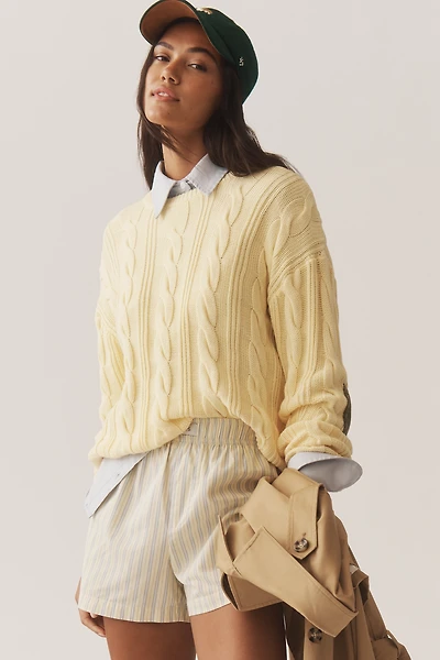 Kerri Rosenthal Cable-Knit Cotton Sweater