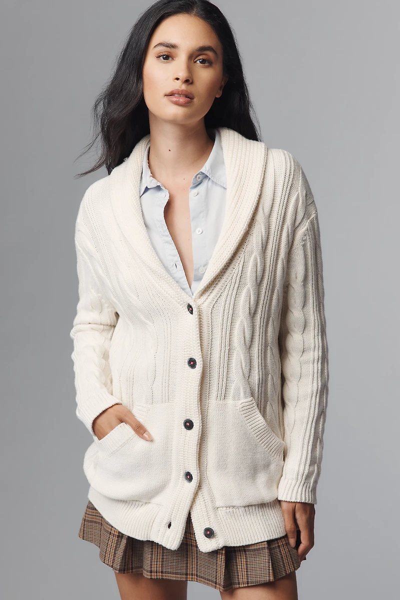 Kerri Rosenthal Cotton Cashmere Cardigan Sweater