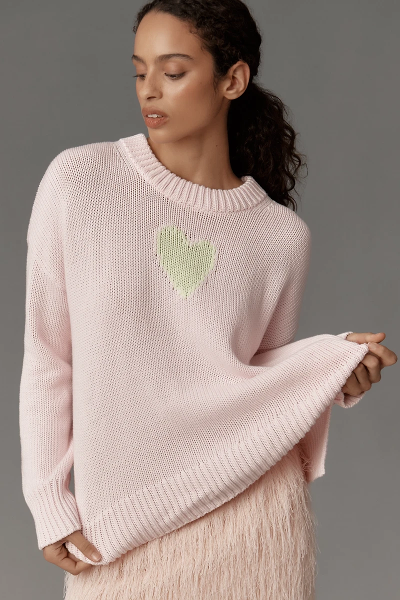 Kerri Rosenthal Lovey Heart Sweater