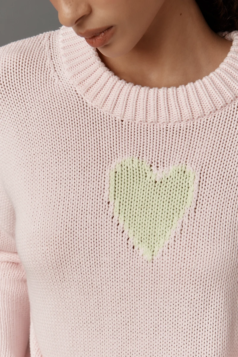 Kerri Rosenthal Lovey Heart Sweater