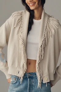 Kerri Rosenthal Fringe 100% Cotton Sweater