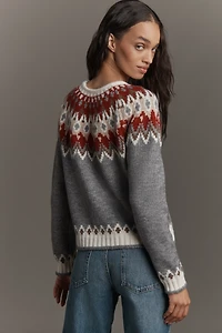 Hunter Crew-Neck Jacquard Sweater
