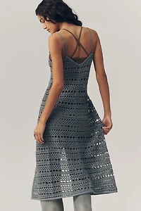 By Anthropologie Longline Stitched Sleeveless Cardigan