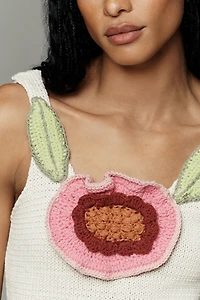 Mandinga Andora 100% Cotton Knit Floral Tank