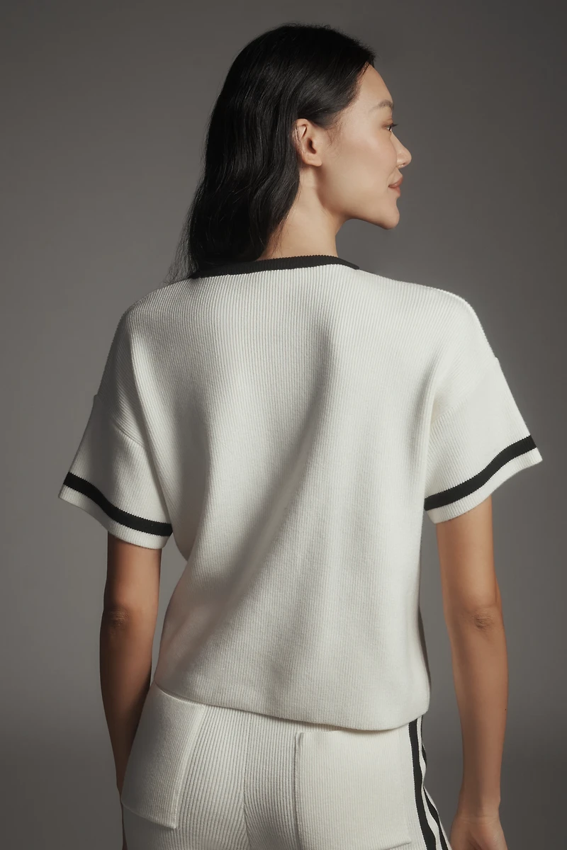 Maeve Crew-Neck Boxy Sweater Tee